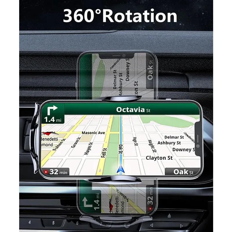 Car Wireless Charger Air Vent Car Phone Holder Mount 15W Fast Charging Station Car Bracket For iPhone17 16  15 14 13 12 Samsung motor