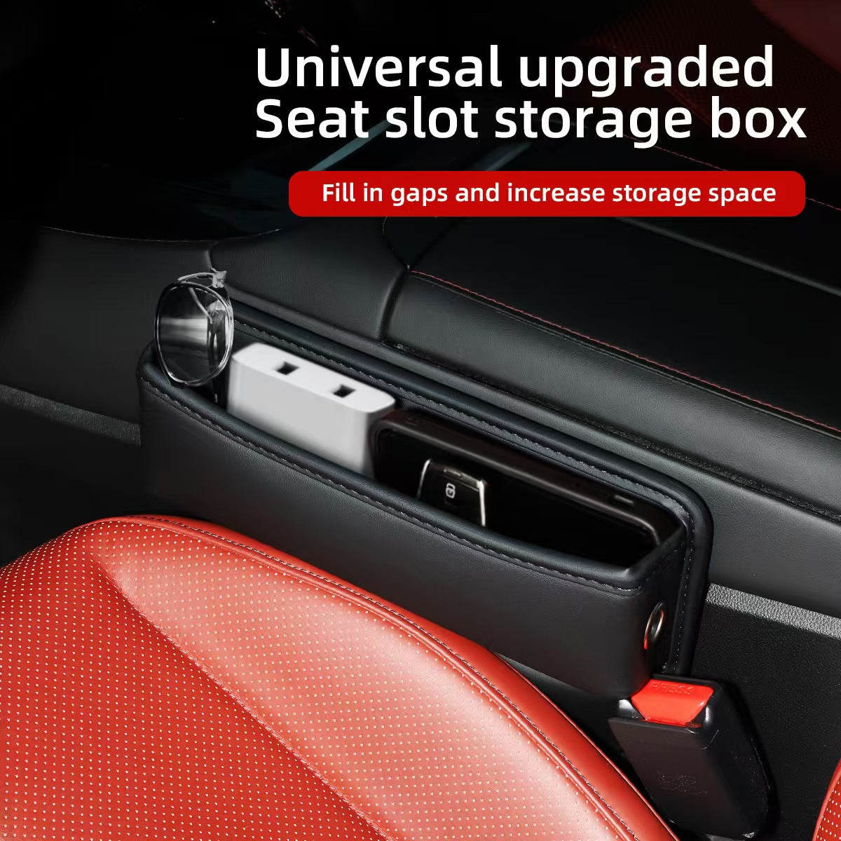 Car storage box car seat crevice storage box