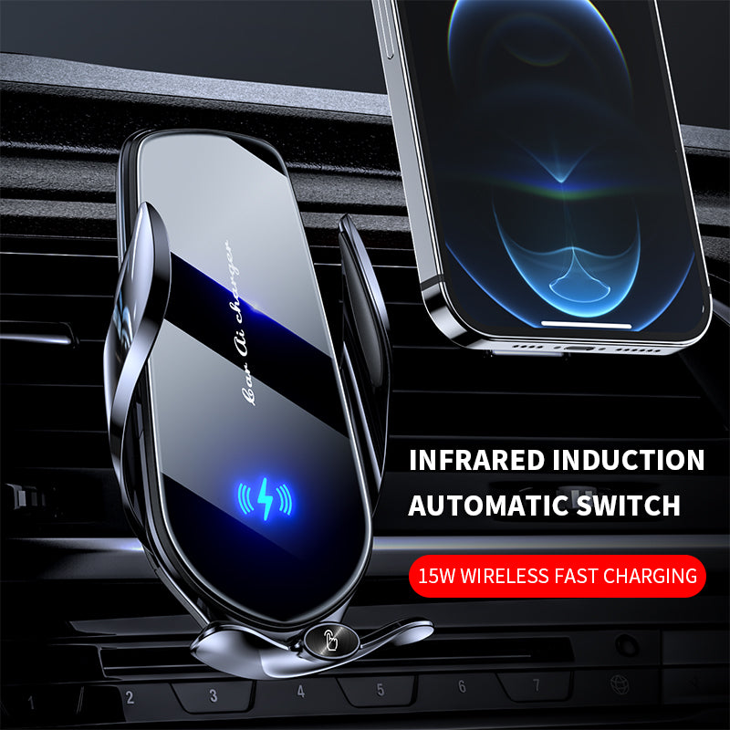 Car Wireless Charger Air Vent Car Phone Holder Mount 15W Fast Charging Station Car Bracket For iPhone17 16  15 14 13 12 Samsung motor
