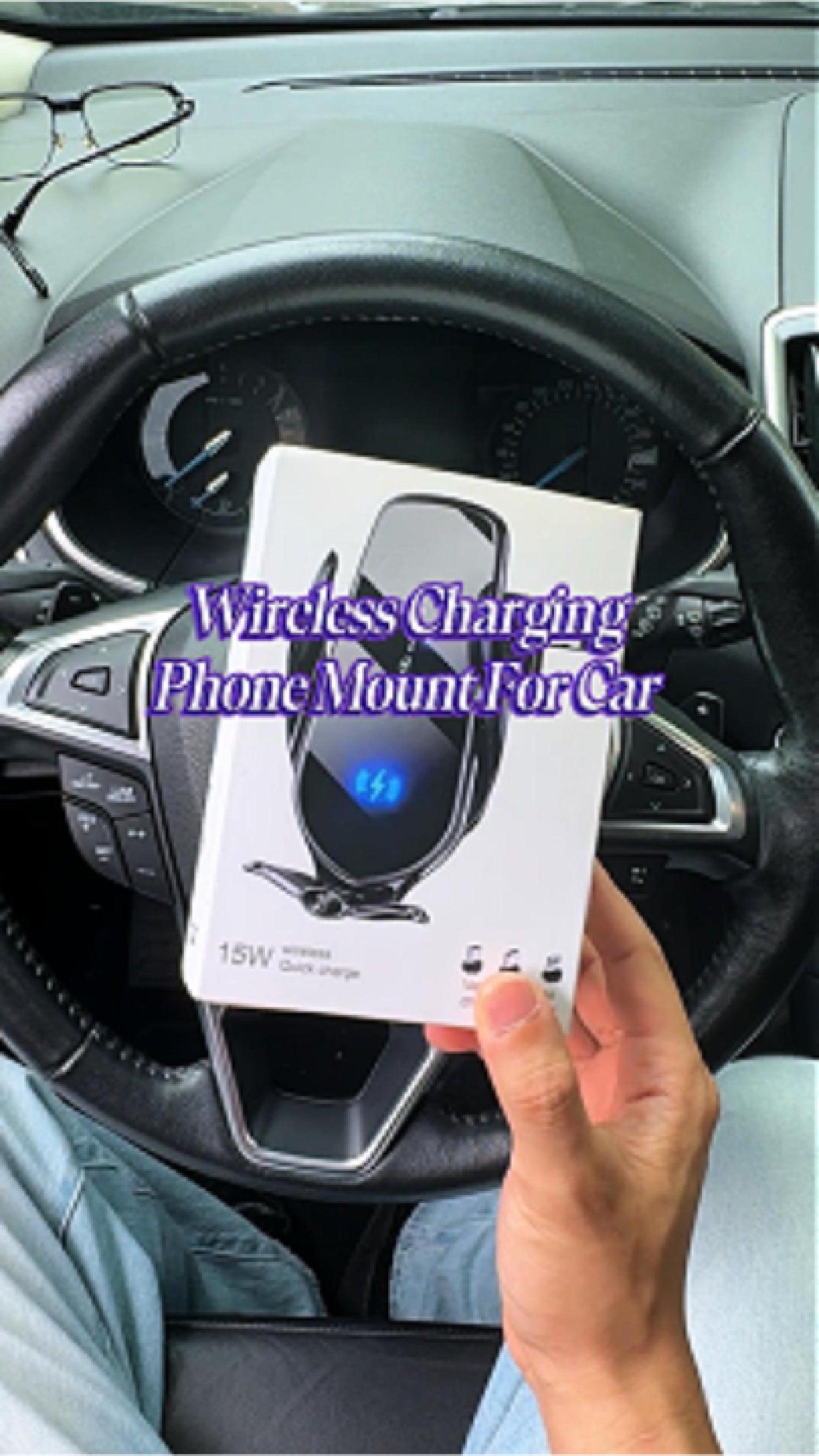 Car Wireless Charger Air Vent Car Phone Holder Mount 15W Fast Charging Station Car Bracket For iPhone17 16  15 14 13 12 Samsung motor