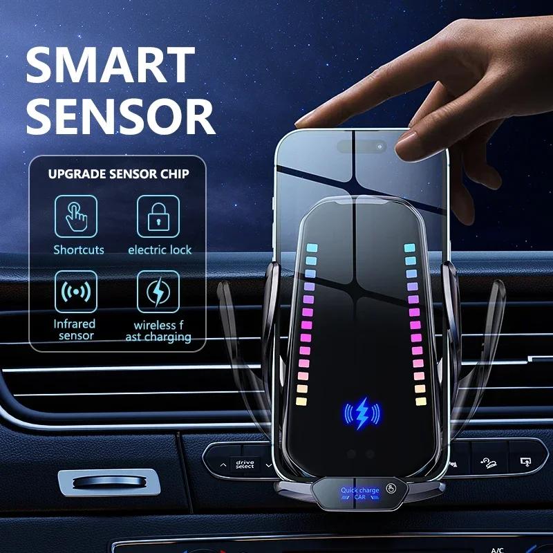 Multifunctional Car Phone Holder - Super Fast Charger, Type-C Charging, Ambient Light, Air Vent & Dashboard Mount, Accessories for Car, Multifunctional Charger,summervibes