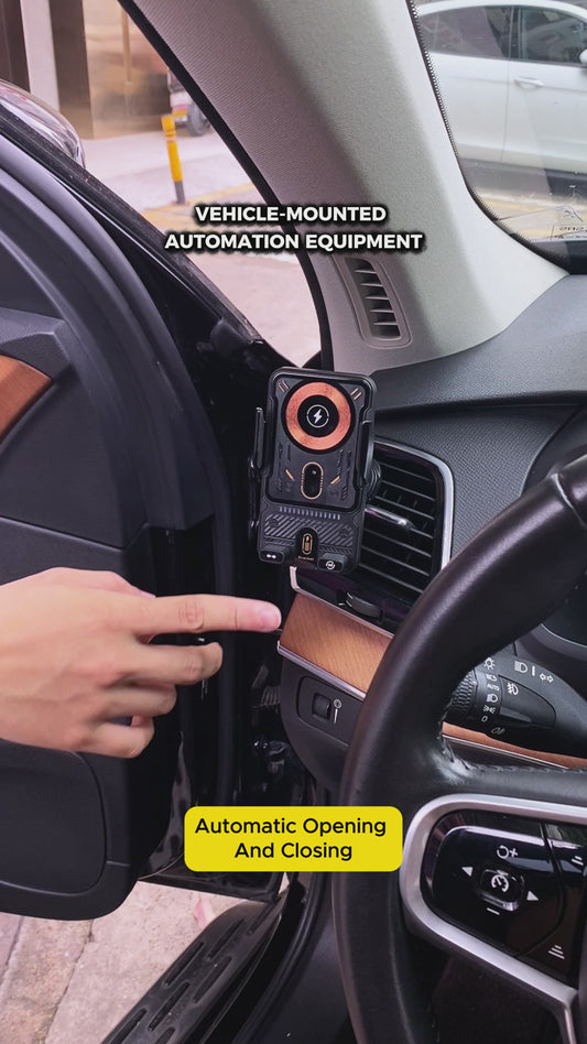 15W Wireless Charging  Car Phone Holder: Electric Induction Opening/Closing, Horizontal & Vertical Rotation, Air Vent Mount – Multifunctional for Apple & Android Phones Electronic Smartphone Charger